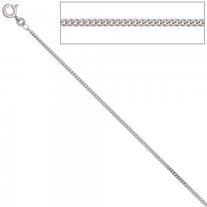 Panzerkette 333 Weißgold 1,7mm 42cm Gold Kette Halskette Weißgoldkette