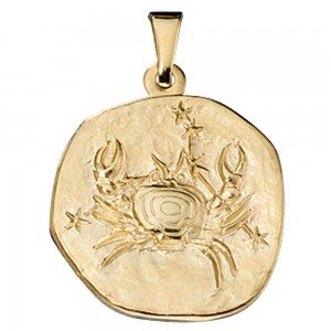 Anhänger Sternzeichen Krebs 333 Gelbgold Sternzeichenanhänger
