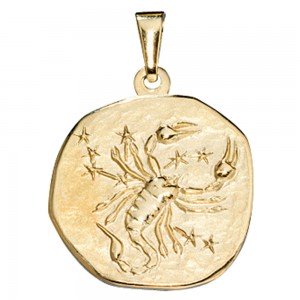 Anhänger Sternzeichen Skorpion 333 Gelbgold Sternzeichenanhänger