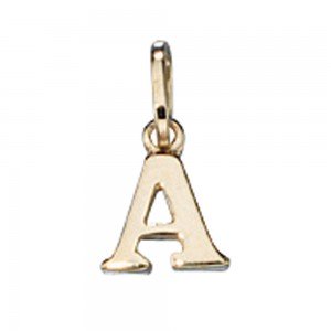 Anhänger Buchstabe A 333 Gelbgold Buchstabenanhänger