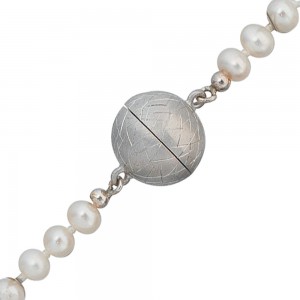 Kettenschließe Magnet-Schließe 925 Sterling Silber eismatt Kettenverschluss