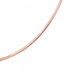 Halsreif 585 Rotgold 1,8mm 42cm Gold Kette Halskette Rotgoldhalsreif Karabiner