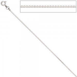 Venezianerkette 333 Weißgold 1,2mm 45cm Gold Kette Halskette Weißgoldkette
