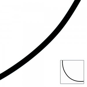 Halskette Kautschuk schwarz mit 333 Gelbgold 3mm 45cm Kautschukkette