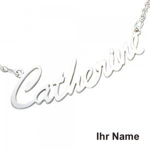 Collier Name 925 Sterling Silber 43cm Namens-Kette Halskette