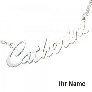 Collier Name 925 Sterling Silber 43cm Namens-Kette Halskette