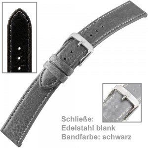 Uhrenarmband Men 18mm Naturleder gegerbt