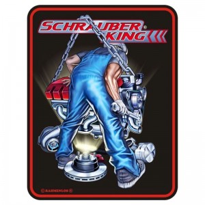 geprägtes Blechschild - Schrauber King