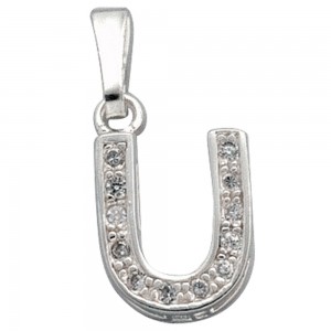 Anhänger Buchstabe U 925 Silber Buchstabenanhänger