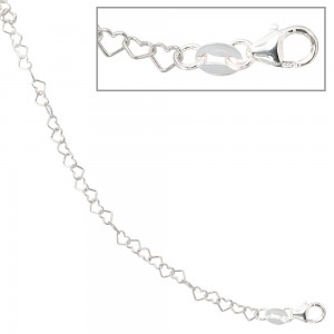 Kinder Armband Herzen Herzchen 925 Silber 14,5cm Herzarmband Kinderarmband