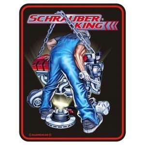 geprägtes Blechschild - Schrauber King