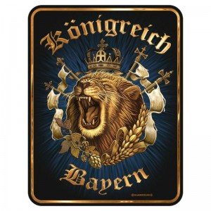 geprägtes Blechschild - Königreich Bayern