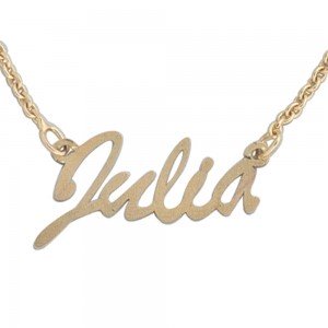 Collier Name 333 Gelbgold 43cm Namens-Kette Halskette