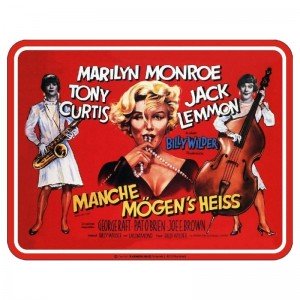 geprägtes Blechschild Manche mögen`s heiß Marilyn Monroe