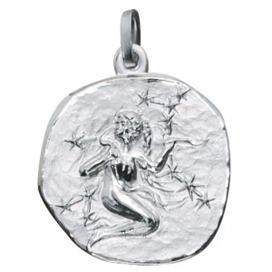Anhänger Sternzeichen Jungfrau 925 Sterling Silber matt Sternzeichenanhänger