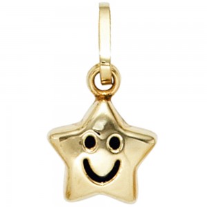 Kinder Anhänger Stern 333 Gelbgold Kinderanhänger