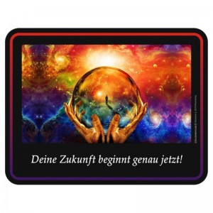 geprägtes Blechschild - Dein Zukunft beginnt genau jetzt!