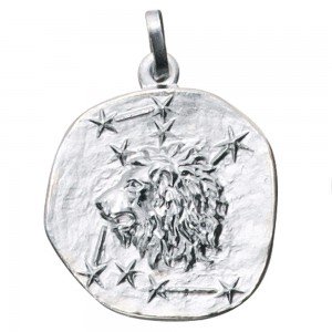 Anhänger Sternzeichen Löwe 925 Sterling Silber matt Sternzeichenanhänger