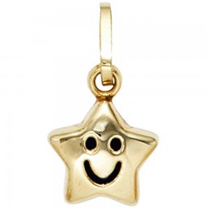Kinder Anhänger Stern 333 Gelbgold Kinderanhänger