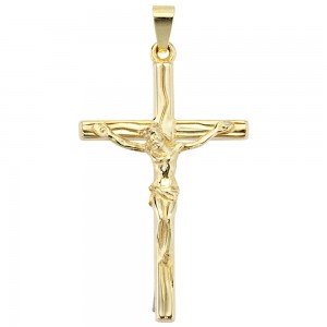 Anhänger Kreuz 585 Gelbgold Kreuzanhänger Goldkreuz
