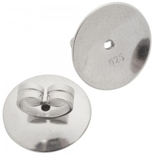 Tellerpoussetten 925 Sterling Silber rhodiniert Pousetten Silberpousetten