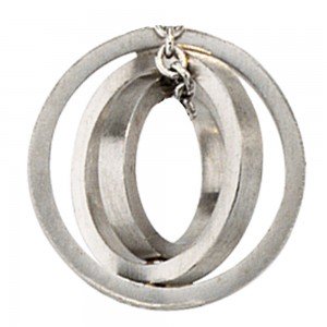 Anhänger 950 Platin matt mattiert Platinanhänger