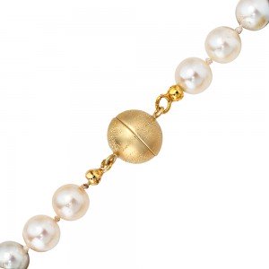 Kettenschließe Magnet-Schließe 585 Gelbgold mattiert Kettenverschluss