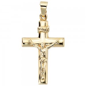 Anhänger Kreuz 333 Gelbgold Kreuzanhänger Goldkreuz