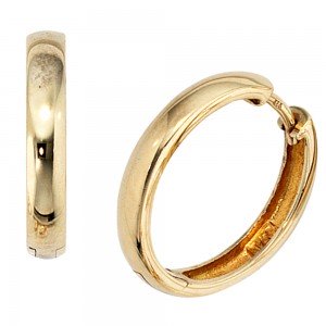 Creolen rund 333 Gelbgold Ohrringe Goldohrringe Goldcreolen
