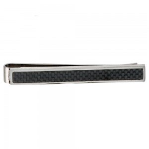 Krawattenschieber Edelstahl Edelstahl mit Carbon