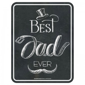 geprägtes Blechschild - best Dad ever