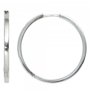 Creolen rund 925 Sterling Silber Ohrringe Silberohrringe Silbercreolen