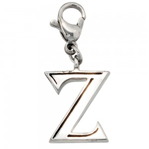 Anhänger Charm Buchstabe Z Edelstahl