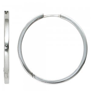 Creolen rund 925 Sterling Silber Ohrringe Silberohrringe Silbercreolen