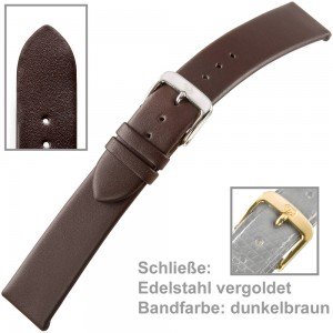Uhrenarmband Ladies 18mm dunkelbraun
