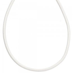 Leder Halskette Kette Schnur weiß 100cm