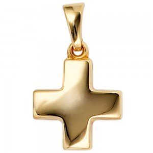 Anhänger Kreuz 333 Gelbgold Kreuzanhänger Goldkreuz