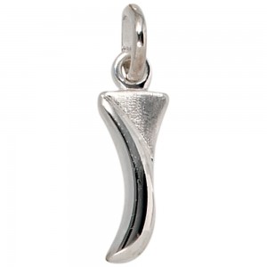 Anhänger Buchstabe I 925 Sterling Silber matt Buchstabenanhänger