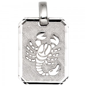 Anhänger Sternzeichen Skorpion 925 Sterling Silber matt Sternzeichenanhänger