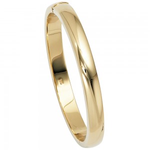 Armreif Armband oval 925 Silber gold vergoldet Kastenschloss