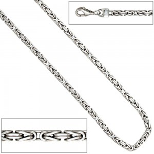 Königskette 925 Sterling Silber 3,1mm 45cm Halskette Kette Silberkette