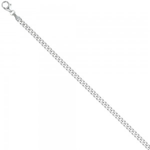 Panzerarmband 925 Sterling Silber 19cm Armband Silberarmband Karabiner