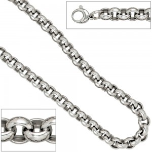 Erbskette 925 Sterling Silber 10,1mm 50cm Halskette Kette Silberkette