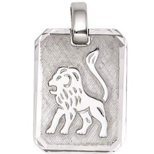 Anhänger Sternzeichen Löwe 925 Sterling Silber matt Sternzeichenanhänger