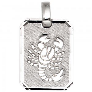Anhänger Sternzeichen Skorpion 925 Sterling Silber matt Sternzeichenanhänger