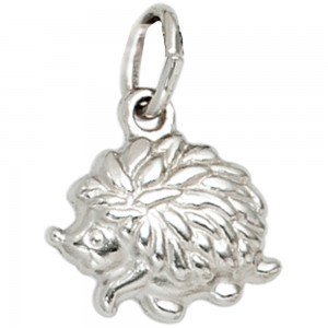 Kinder Anhänger Igel 925 Sterling Silber rhodiniert Kinderanhänger