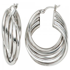 Creolen 925 Sterling Silber Ohrringe Silberohrringe Silbercreolen