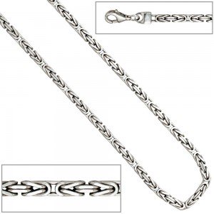 Königskette 925 Sterling Silber 3,1mm 45cm Halskette Kette Silberkette
