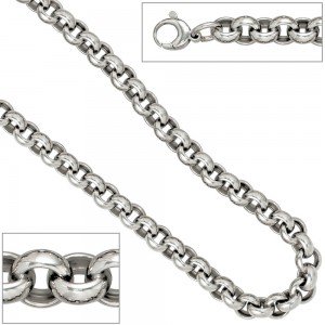 Erbskette 925 Sterling Silber 10,1mm 50cm Halskette Kette Silberkette
