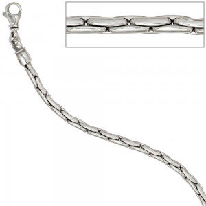 Armband 925 Sterling Silber rhodiniert 19cm Silberarmband Karabiner